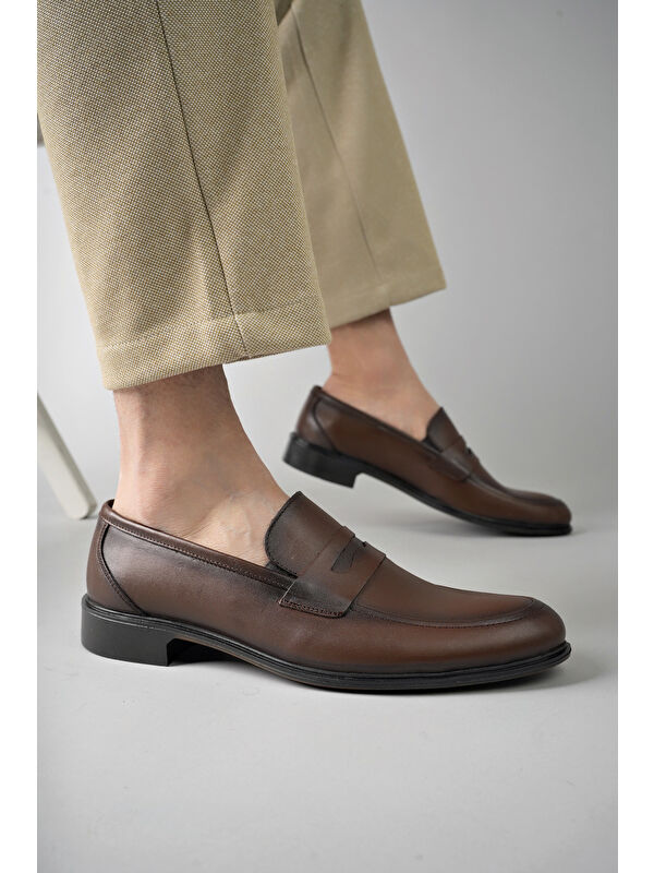 H040 Hakiki Deri Klasik Erkek Ayakkabı - Görsel 6