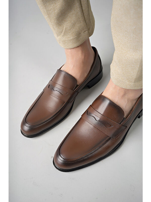 H040 Hakiki Deri Klasik Erkek Ayakkabı - Görsel 7