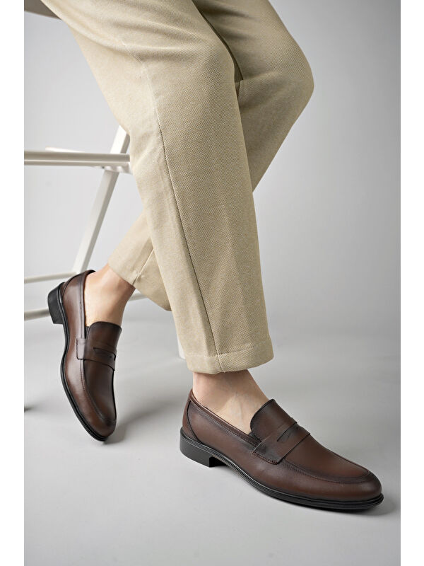 H040 Hakiki Deri Klasik Erkek Ayakkabı - Görsel 9