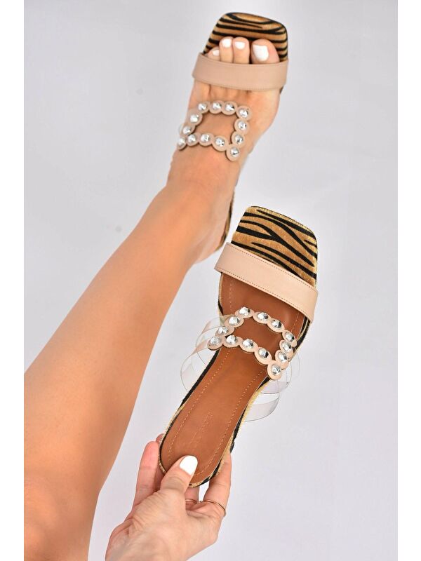 K4040703 Ten/Taba Kadın Topuklu Ayakkabı - Görsel 5