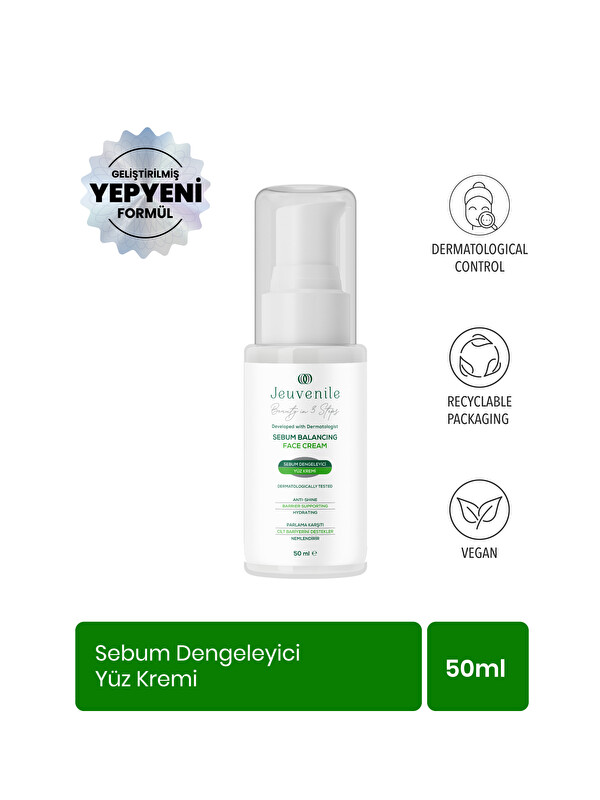 Jeuvenile Yağlı ve Karma Ciltler için Cilt Bakım Kremi