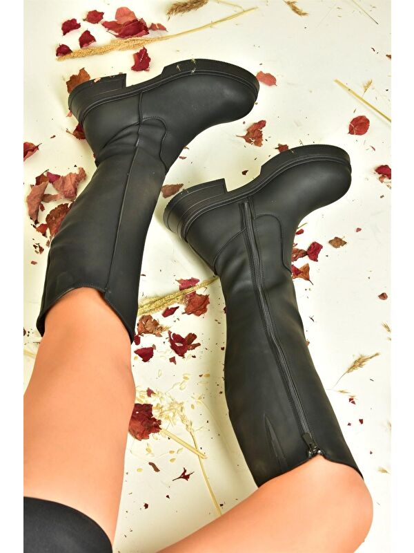 N6742651 Siyah Kadın Çizme - Görsel 4