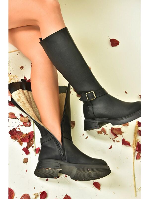 N6742650 Siyah Kadın Çizme - Görsel 5