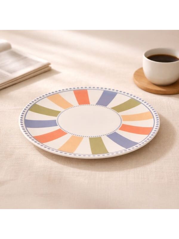 Evidea Kitchen Colourful Servis Tabağı - Renkli - 25 cm