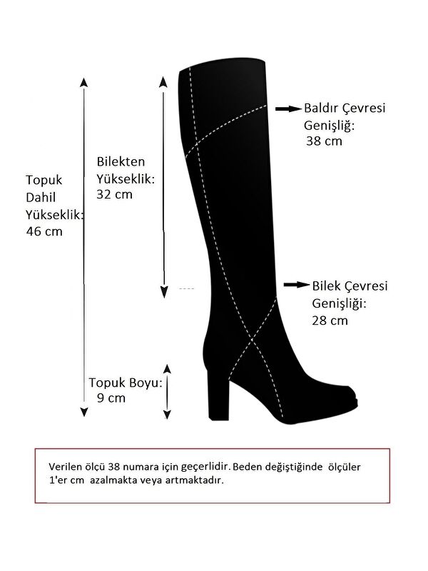 C674250109 Taba Kadın Çizme - Görsel 6