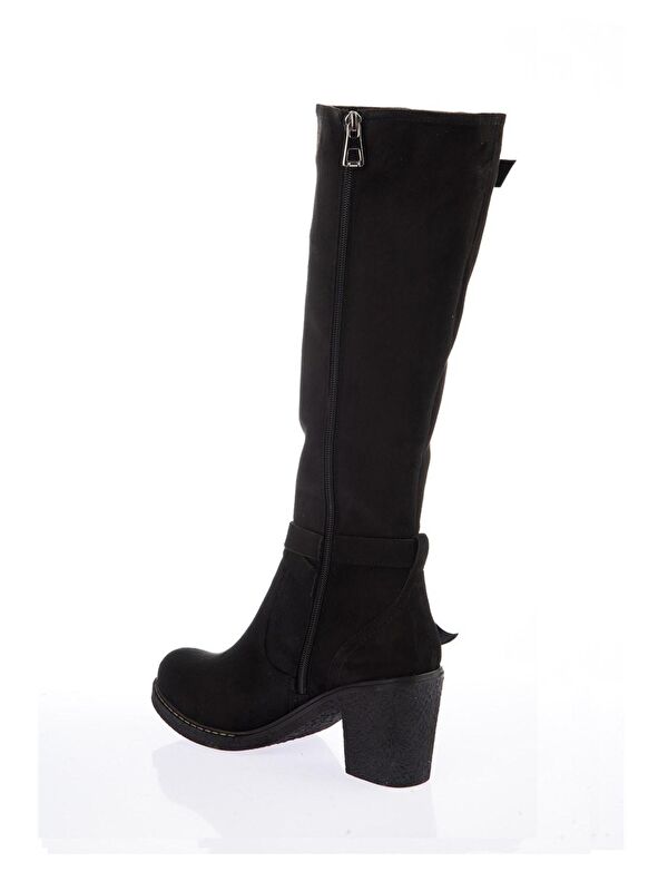 C674250102 Siyah Kadın Çizme - Görsel 5