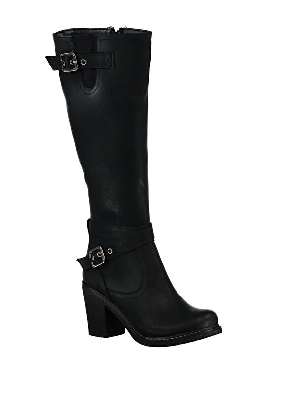 C674250109 Siyah Kadın Çizme - Görsel 4