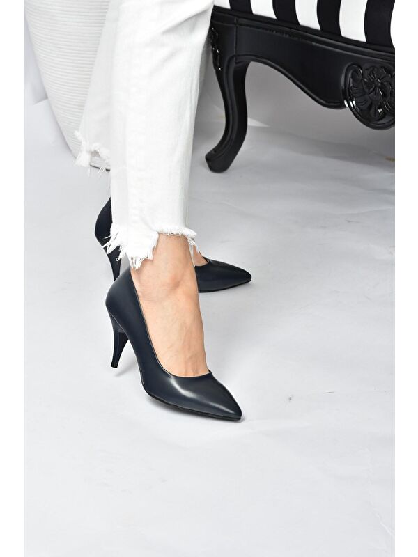 Lacivert Kadın Topuklu Ayakkabı A922151109 - Görsel 4