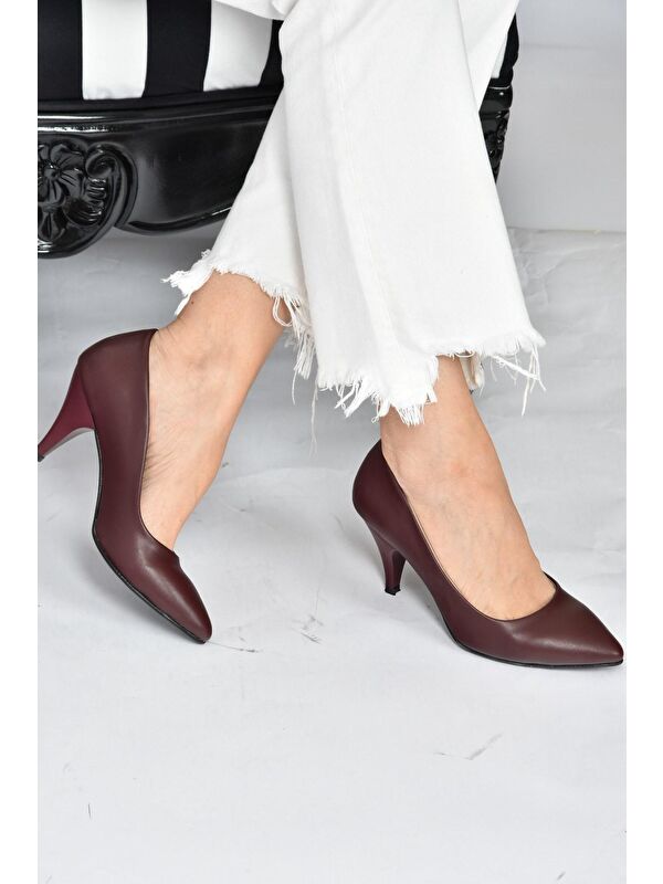 Bordo Kadın Topuklu Ayakkabı A922151109 - Görsel 3
