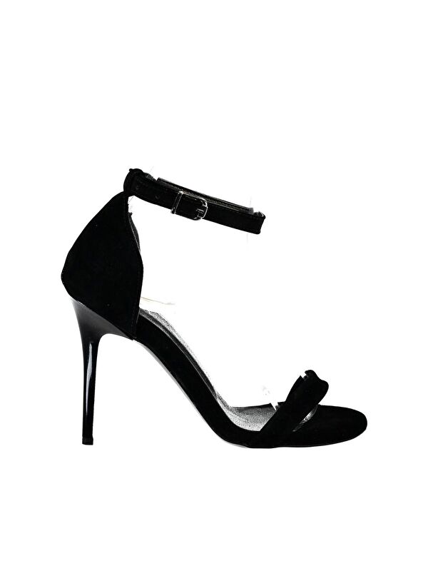 B922112602 Siyah Kadın Topuklu Ayakkabı - Görsel 2