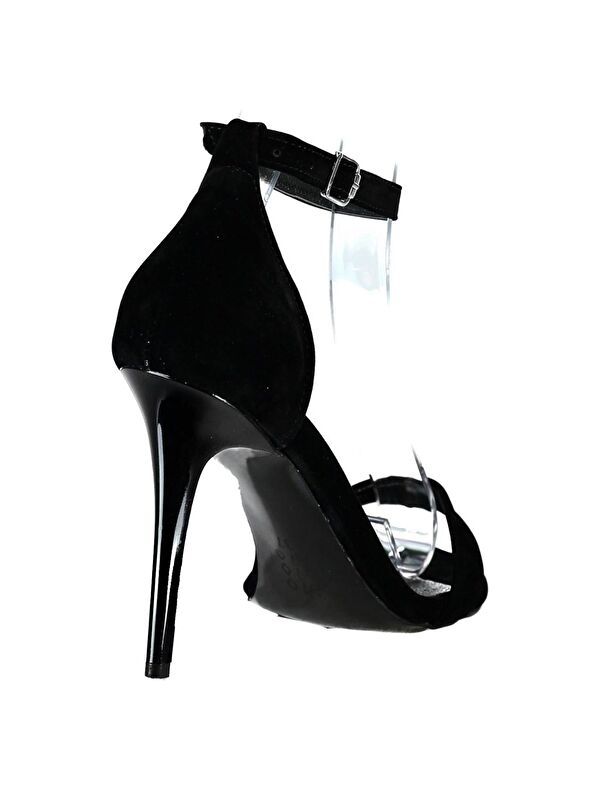 B922112602 Siyah Kadın Topuklu Ayakkabı - Görsel 3