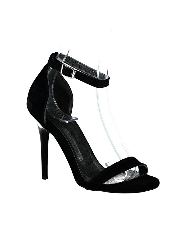 B922112602 Siyah Kadın Topuklu Ayakkabı - Görsel 4