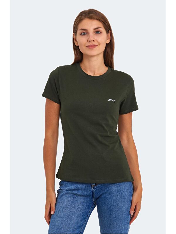SLAZENGER KORNELI I Kadın Haki Tişört