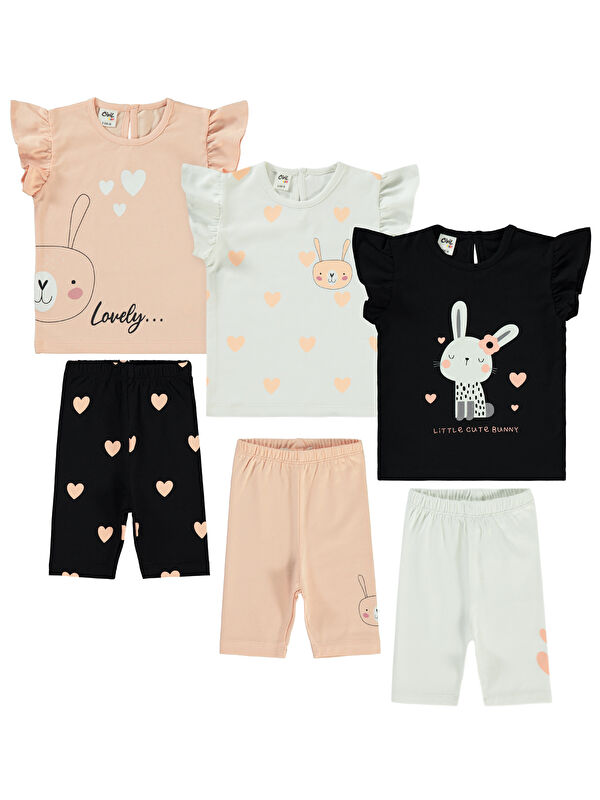 Civil Baby Kız Bebek 3'lü Takım 6-18 Ay