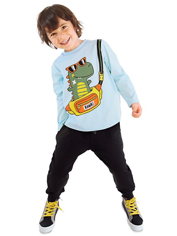 Denokids Dino Erkek Çocuk Tişört Eşofman Altı Takım
