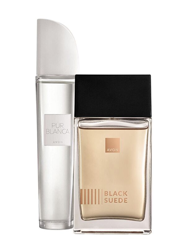 AVON Black Suede Erkek Parfüm ve Pur Blanca Kadın Parfüm Paketi