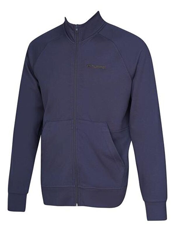 Hummel Evon Erkek Lacivert Dik Yaka Fermuarlı Sweatshirt
