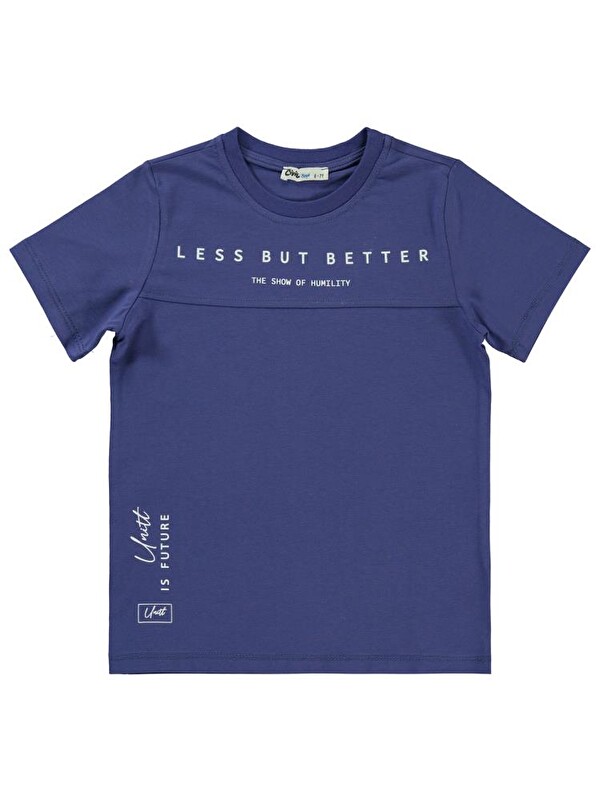Civil Boys Less But Better Baskılı 6-9 Yaş Tişört - Lila8-9 Yaş