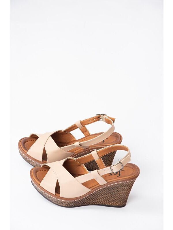 K674041309 Ten Dolgu Taban Kadın Ayakkabı - Görsel 5