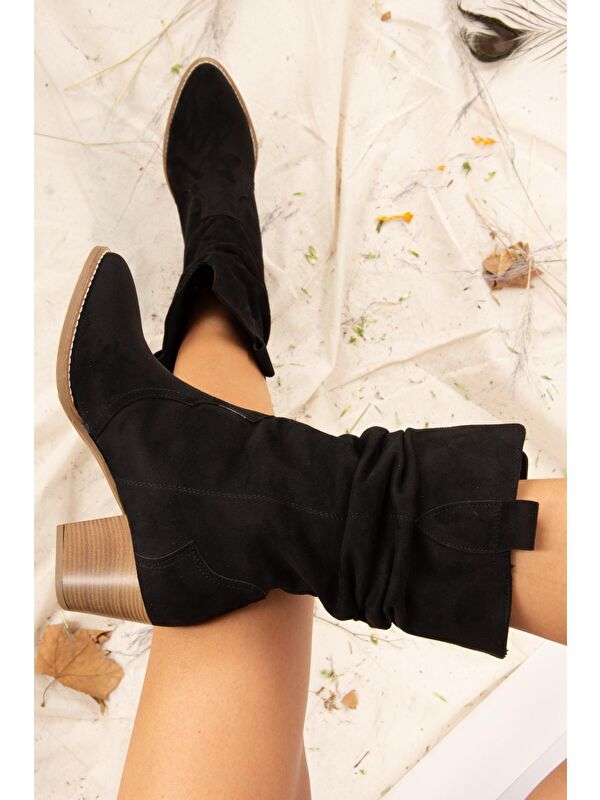 J404040002 Siyah Kadın Bot - Görsel 4