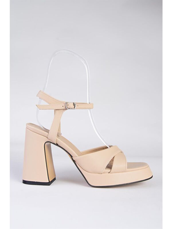 Ten Platform Topuklu Kadın Ayakkabı M404100109 - Görsel 6