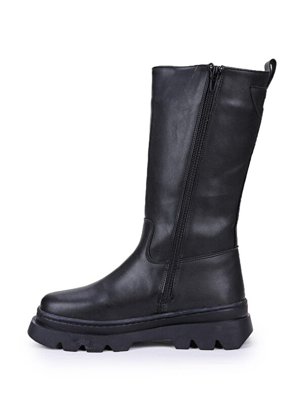 500 Uzun Fermuarlı Kız Çocuk Çizme Bot - Görsel 6