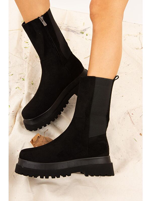 J267063102 Siyah Kadın Bot - Görsel 3