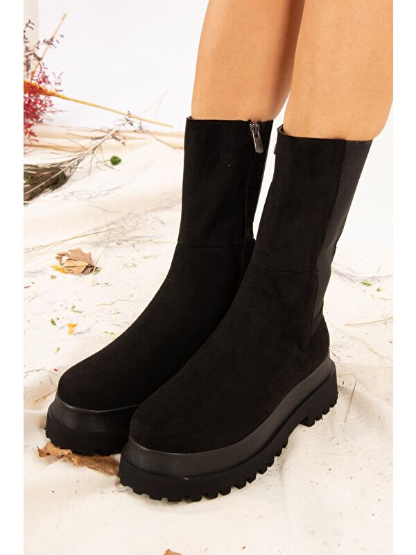 J267063102 Siyah Kadın Bot - Görsel 4