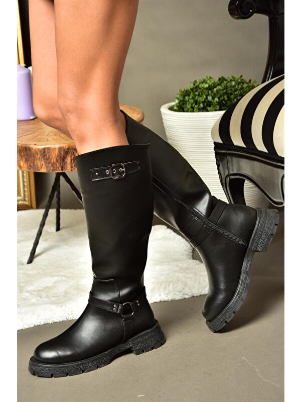 R5182963 Siyah Kadın Çizme - Görsel 5