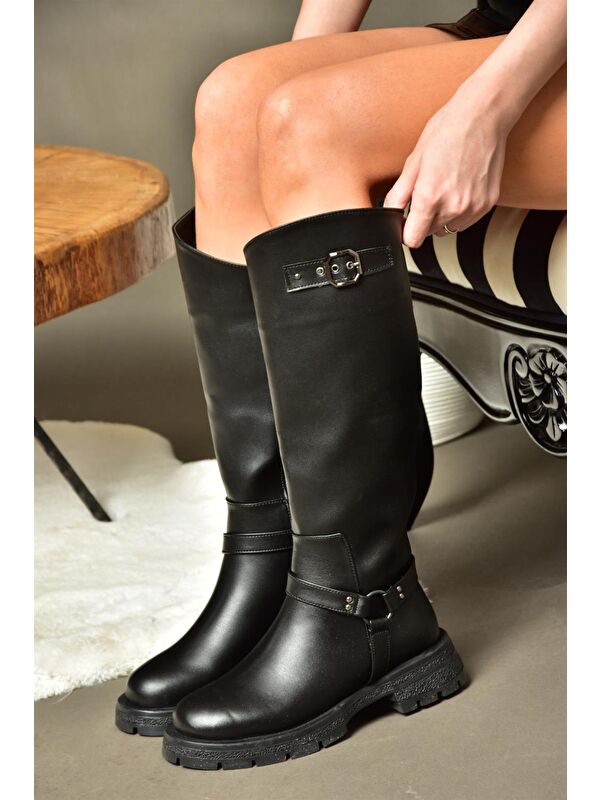 R5182963 Siyah Kadın Çizme - Görsel 6