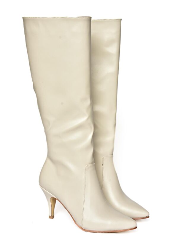 R3724530 Bej Kadın Çizme - Görsel 6