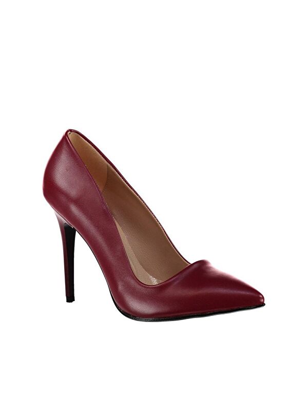 Bordo Kadın Topuklu Ayakkabı 8922151909 - Görsel 4