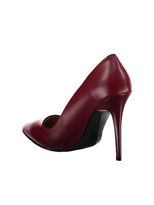 Bordo Kadın Topuklu Ayakkabı 8922151909 - Görsel 5