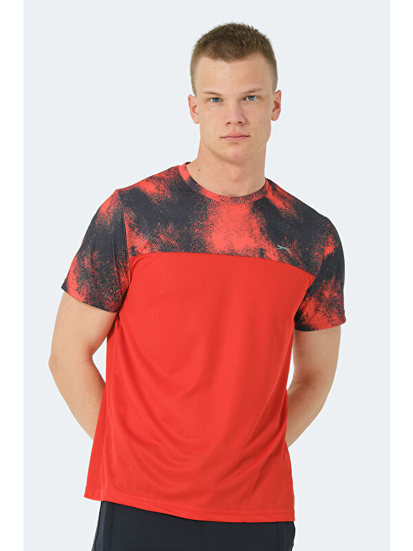 SLAZENGER Erkek Tişört Kırmızı