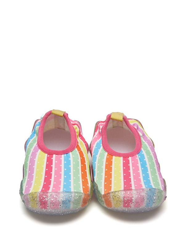 Simli Kız Çocuk Kaydırmaz Tabanlı Deniz Ayakkabısı - Görsel 5