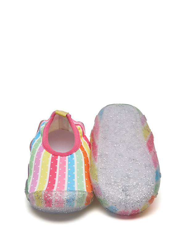 Simli Kız Çocuk Kaydırmaz Tabanlı Deniz Ayakkabısı - Görsel 6