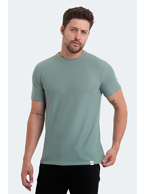 SLAZENGER veLveL Erkek Tişört Su Yeşili