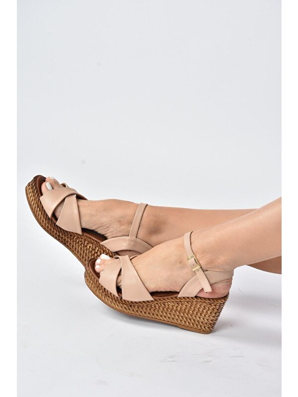 K674192109 Ten Dolgu Taban Kadın Ayakkabı - Görsel 3