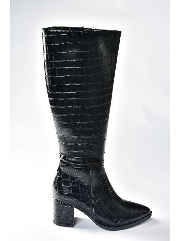 L2510816 Siyah Kadın Çizme - Görsel 5