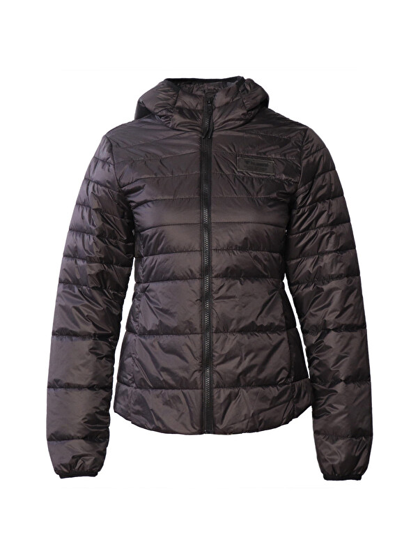 Hummel Shyvana Kadın Siyah Kapüşonlu Şişme Mont
