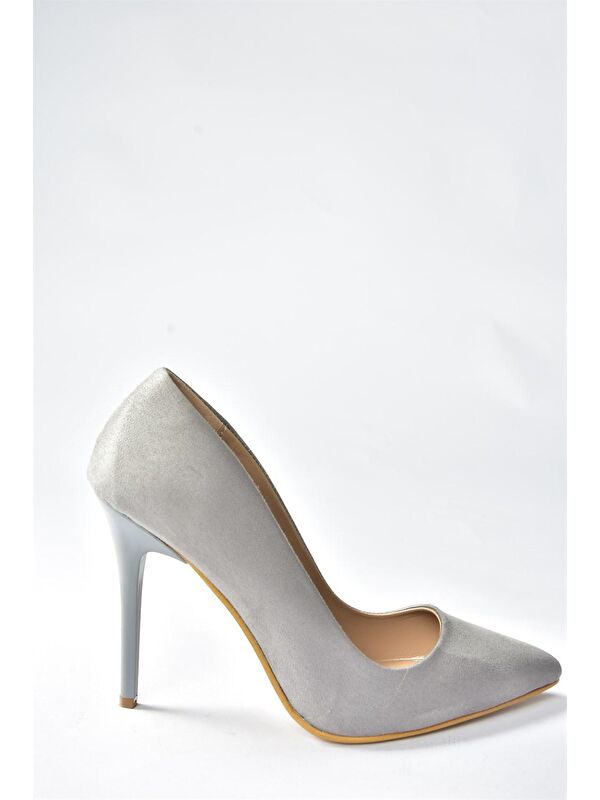 Gri Kadın Topuklu Ayakkabı 8922151902 - Görsel 5