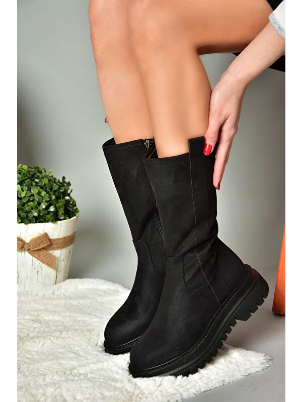 R3121049 Siyah Kadın Çizme - Görsel 5