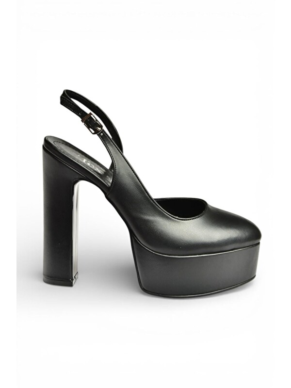 Fox Shoes Siyah Kadın Topuklu Ayakkabı Y246195109