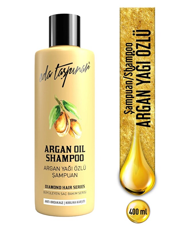 Eda Taşpınar Argan Yağı Özlü Şampuan, Büyüleyen Saç Bakım Serisi, Sen de Büyüle Herkesi!, 400 ml