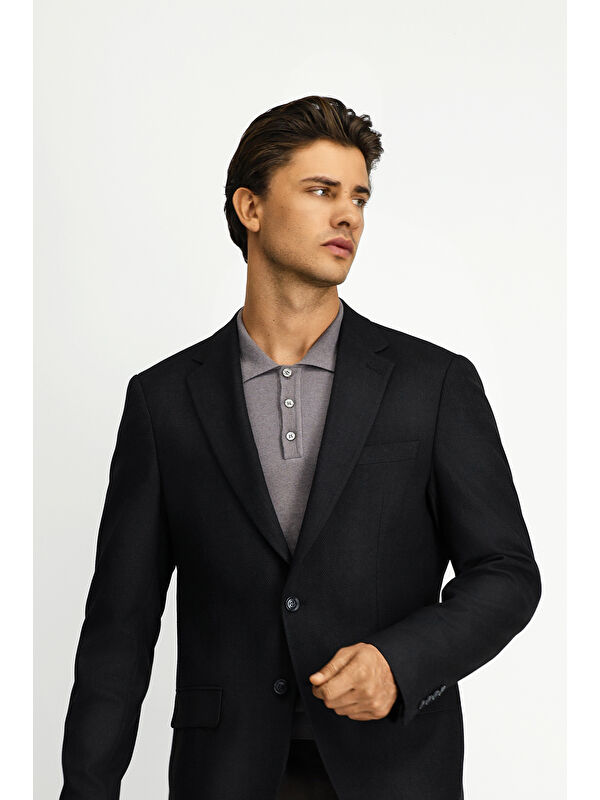 Kiğılı 4 Drop Relaxed Fit Rahat Kesim Elastanlı Klasik Desenli Ceket