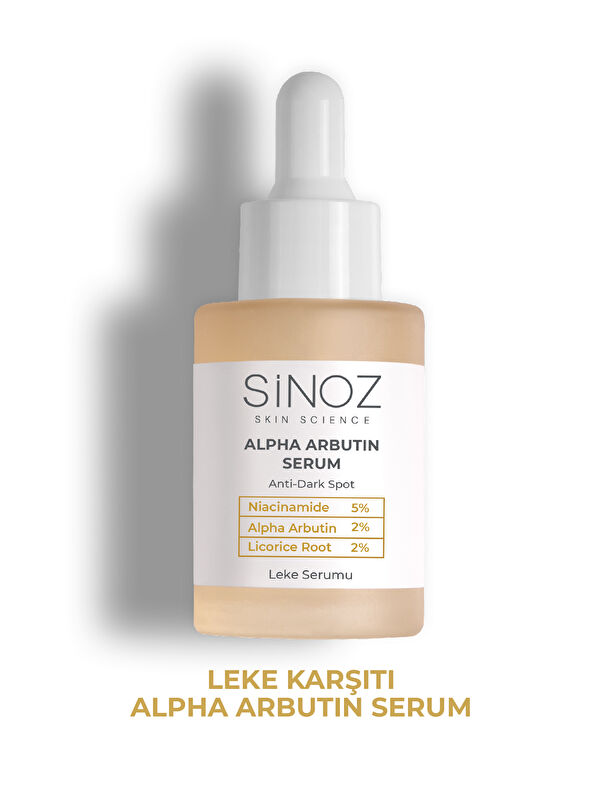Sinoz Koyu Leke Karşıtı Arbutin Cilt Serumu (Niacinamide 5% + Alpha Arbutin 2%) 30 ML