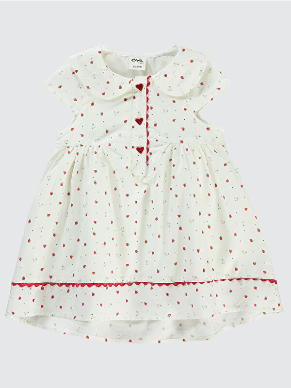 Civil Baby Kız Bebek Elbise 6-18 Ay Kırmızı