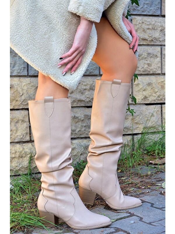 J404040109 Ten Kadın Çizme - Görsel 3