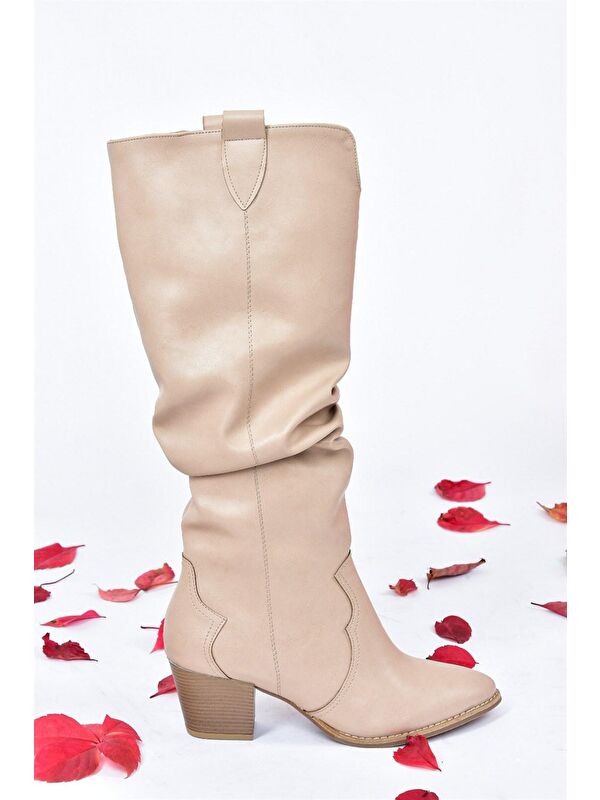 J404040109 Ten Kadın Çizme - Görsel 6