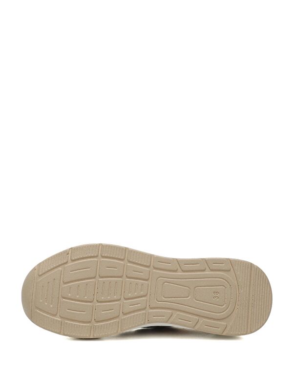 NUDE Yuvarlak Burun Dolgu Taban Triko Kadın Sneaker 35557 - Görsel 5